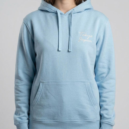 Sweat à capuche brodé "Tokyo" appliqué tissu japonais