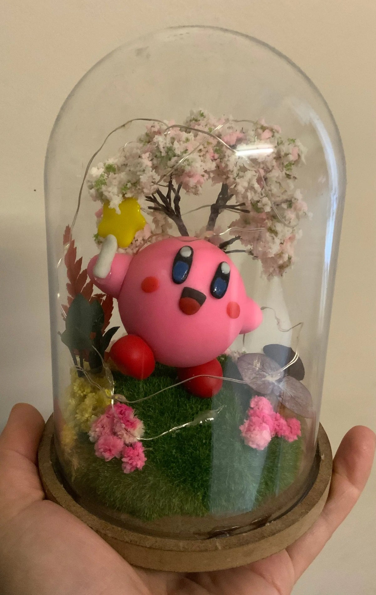 Cloche fleurs séchées fait main Tinyneko.fr