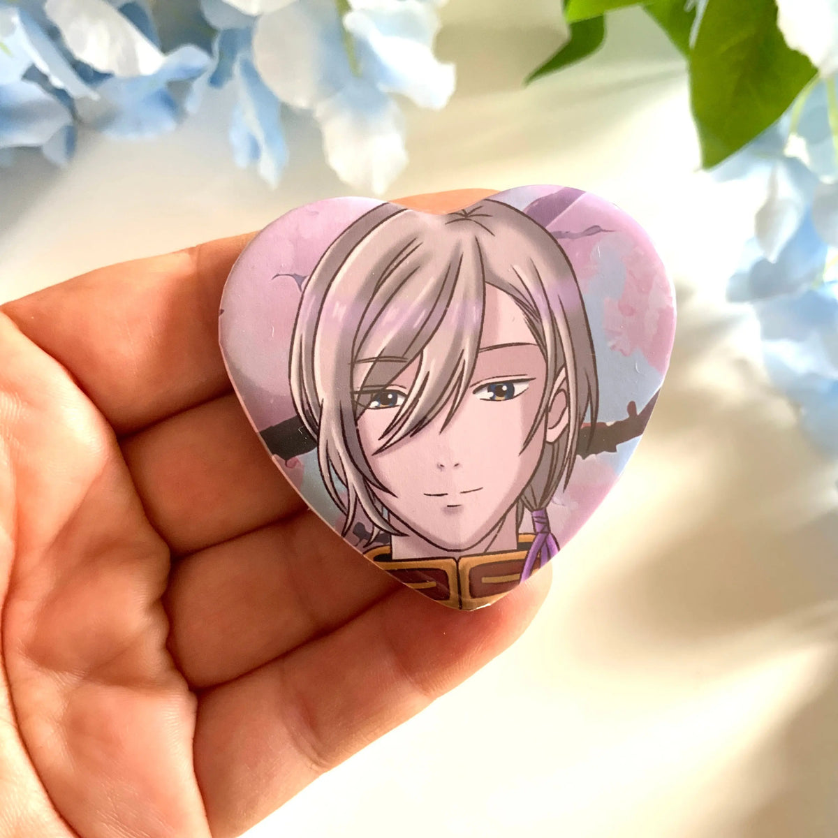 Badge coeur « My happy marriage » Tinyneko.fr