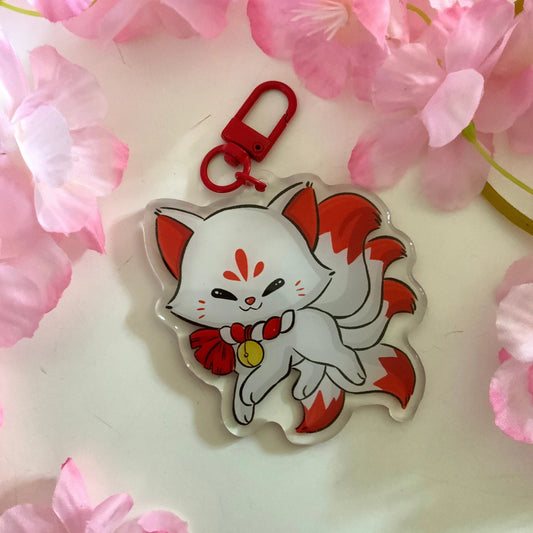 Porte-clé Kitsune tinyneko.fr