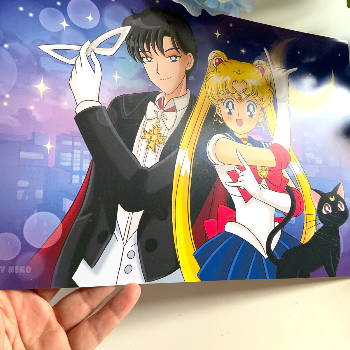 Print A4/A5 fan art « Sailormoon » Tinyneko.fr