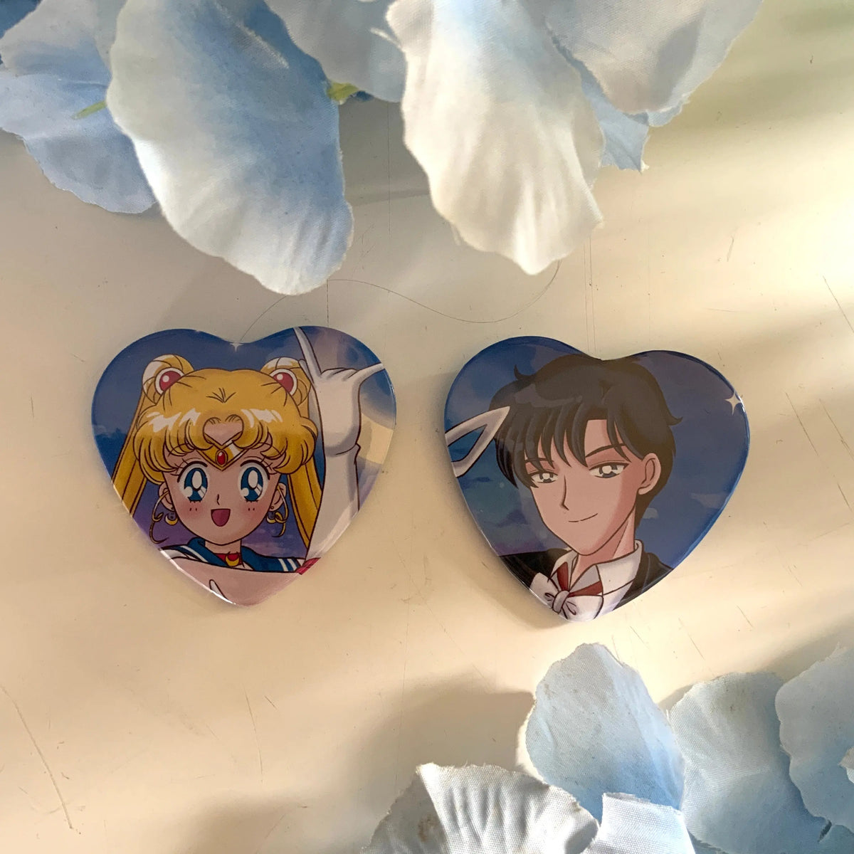 Badge coeur « Sailormoon » Tinyneko.fr