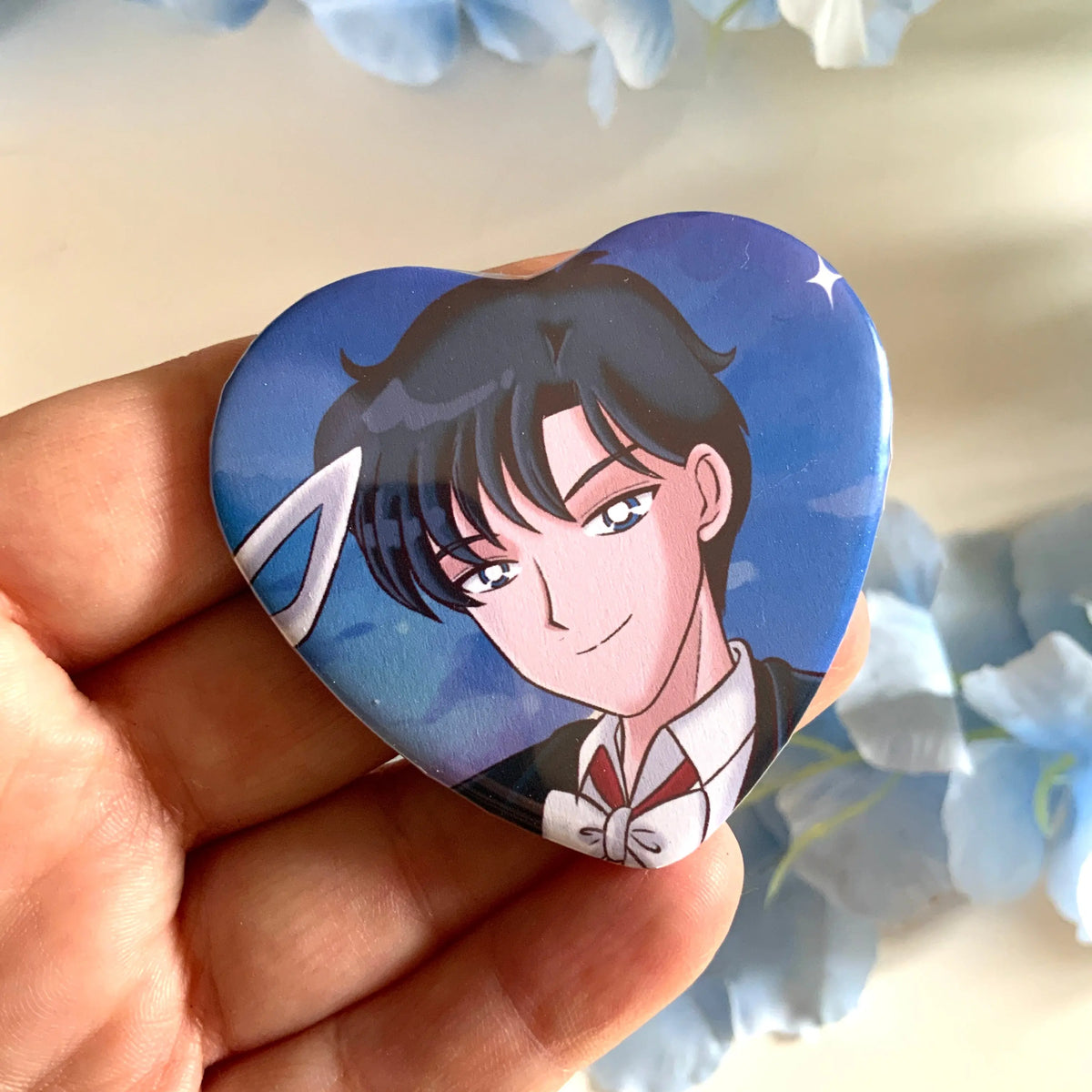 Badge coeur « Sailormoon » Tinyneko.fr