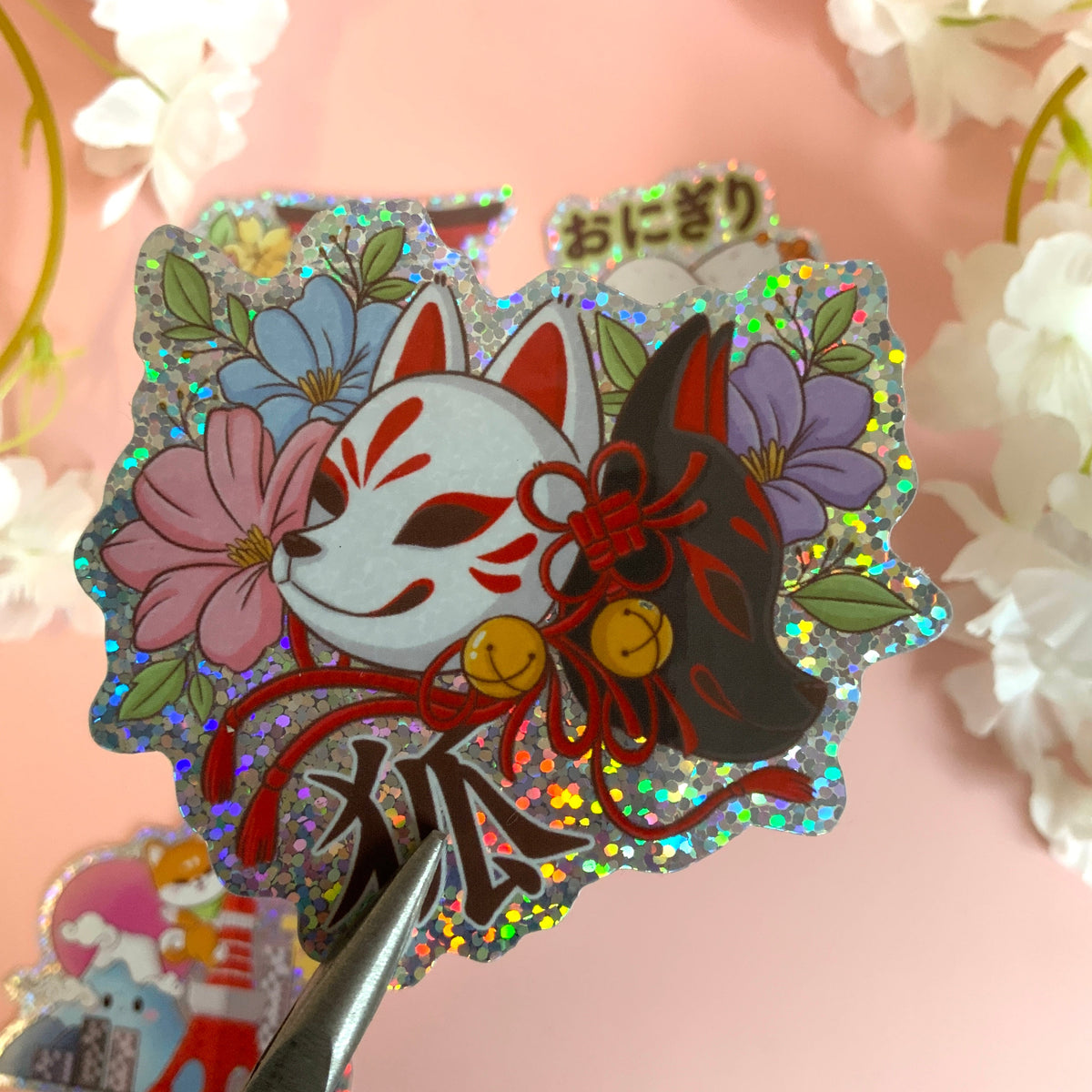 Stickers paillettes kawaii #2 tinyneko.fr