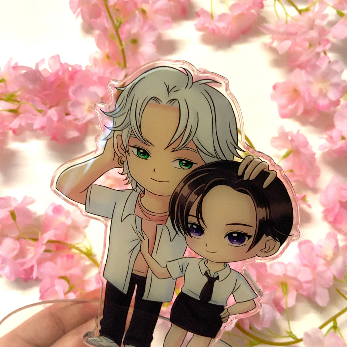Stand acrylique « Ton visage au clair de Lune«  Tinyneko.fr