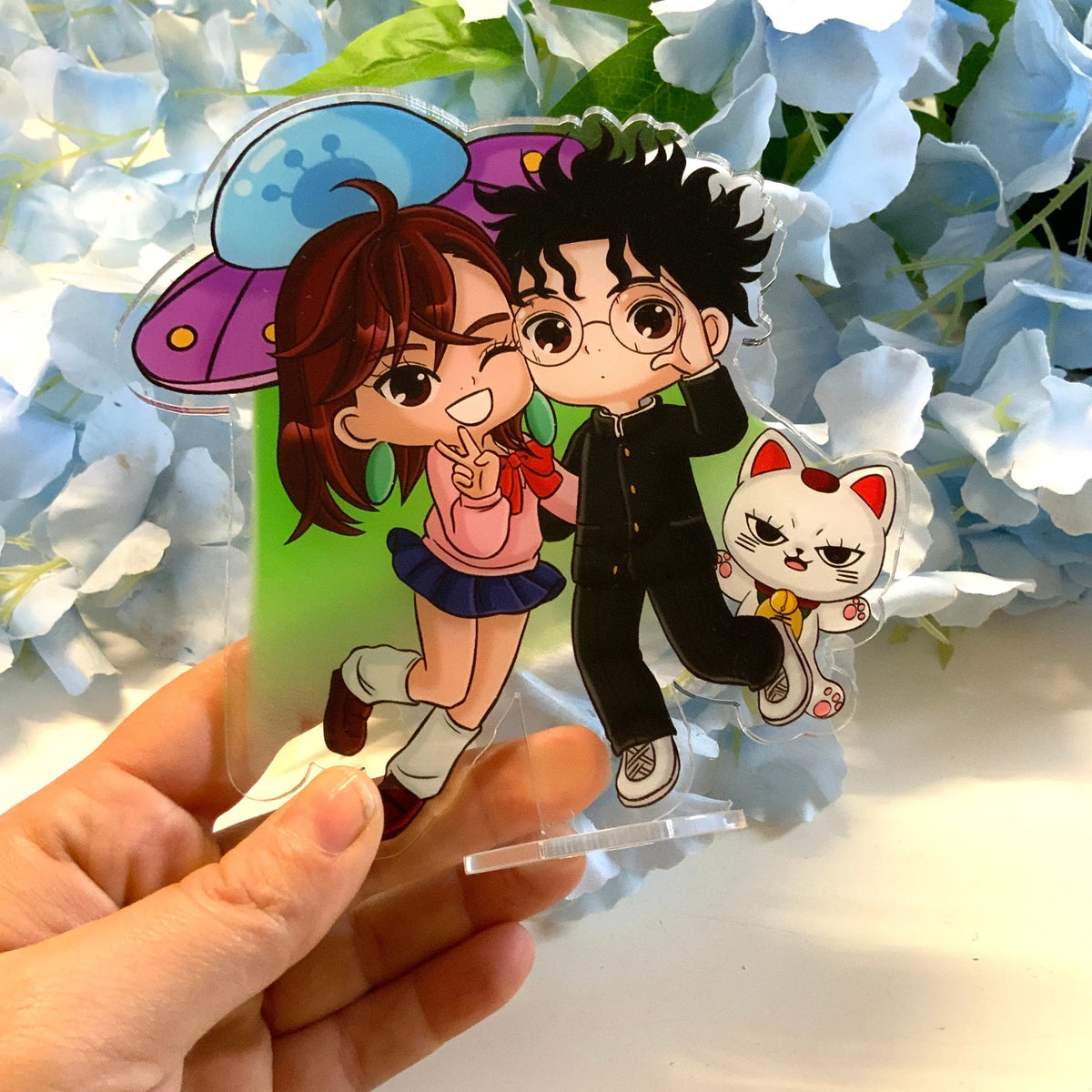Stand acrylique « Dandadan « Tinyneko.fr