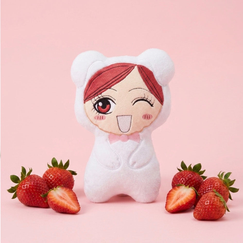 Coussin kawaii brodé "Nana et Hachi"