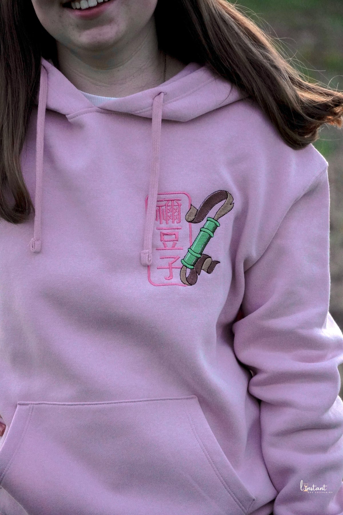 Sweat à capuche brodé « Nezuko « Demon slayer Tinyneko.fr