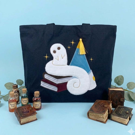 Sac fourre-tout brodé "l'atelier des sorciers "